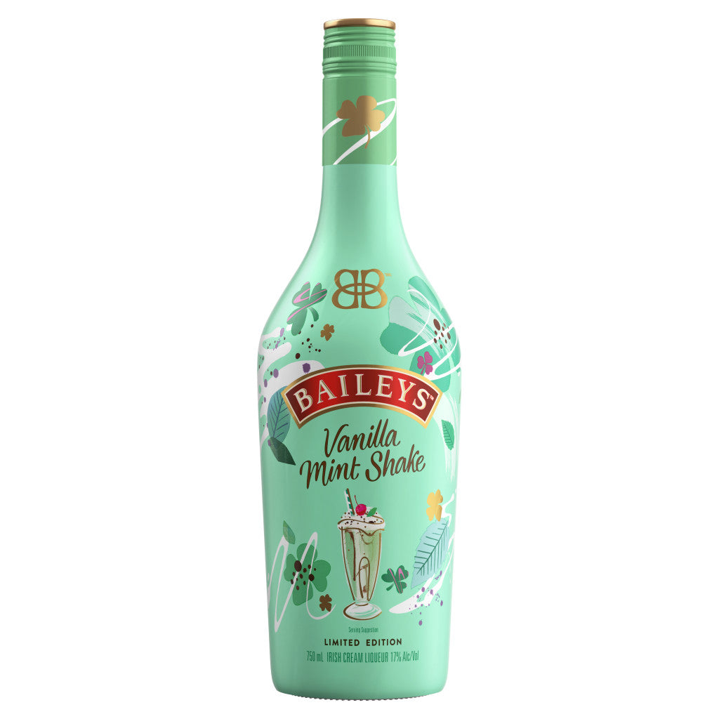 BAILEYS VANILLA MINT SHAKE IRISH CREAM LIQUEUR 750 ML
