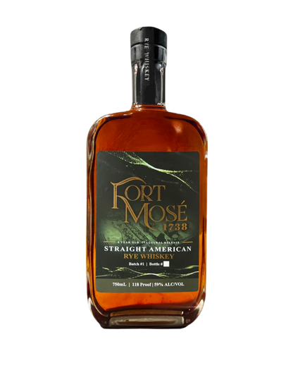 FORT MOSE 1738 RYE WHISKEY 750 ML