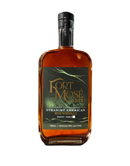 FORT MOSE 1738 RYE WHISKEY 750 ML