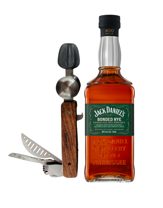 JACK DANIEL'S BONDED RYE WHISKEY WITH MULTI-USE BARTENDER TOOL 700 ML