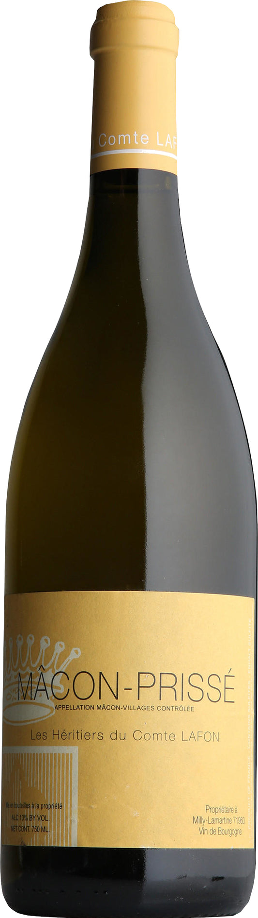 Heritiers du Comte Lafon Macon-Prisse 2023  Front Bottle Shot