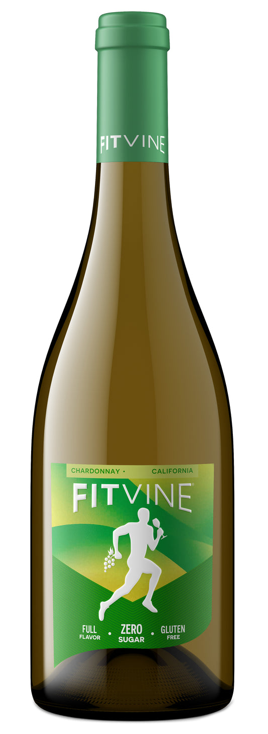 FitVine Chardonnay 2023  Front Bottle Shot