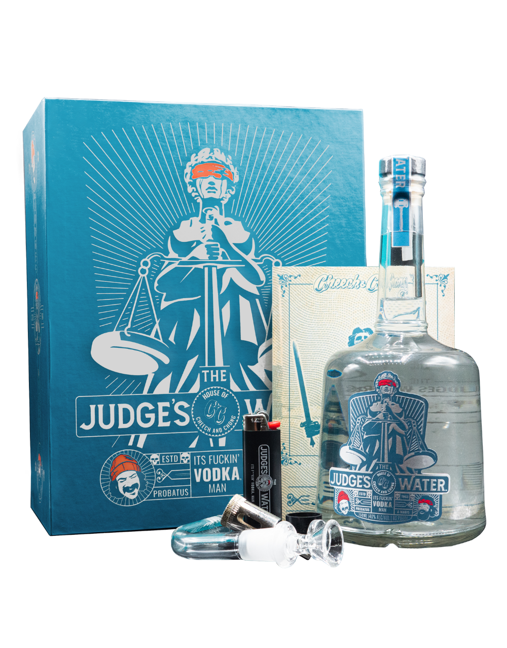 CHEECH AND CHONG'S THE JUDGE'S WATER™️ VODKA 750 ML