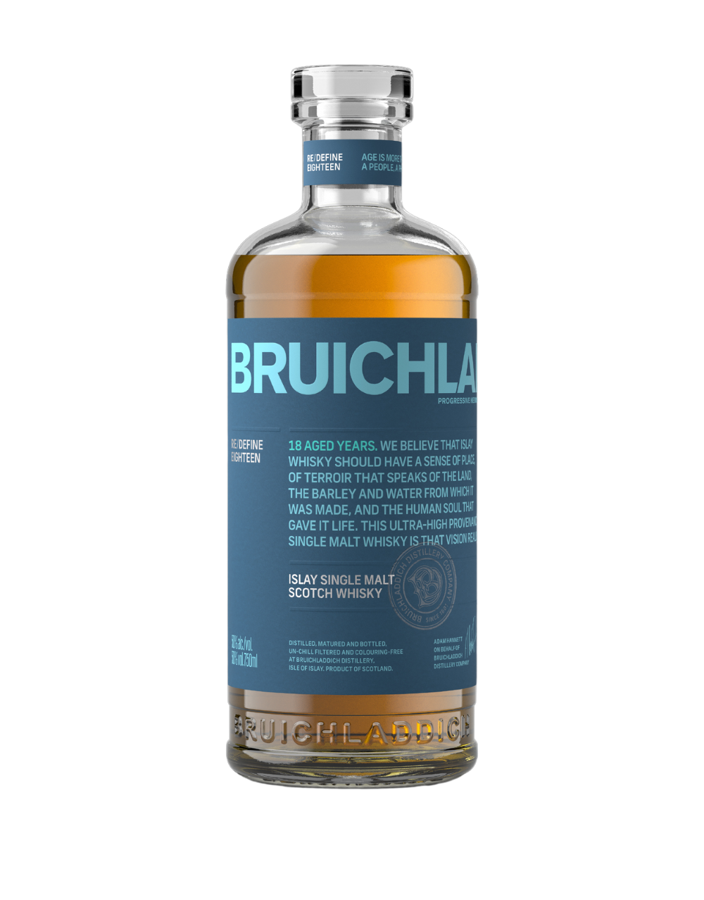 BRUICHLADDICH® EIGHTEEN SINGLE MALT SCOTCH WHISKY 750 ML