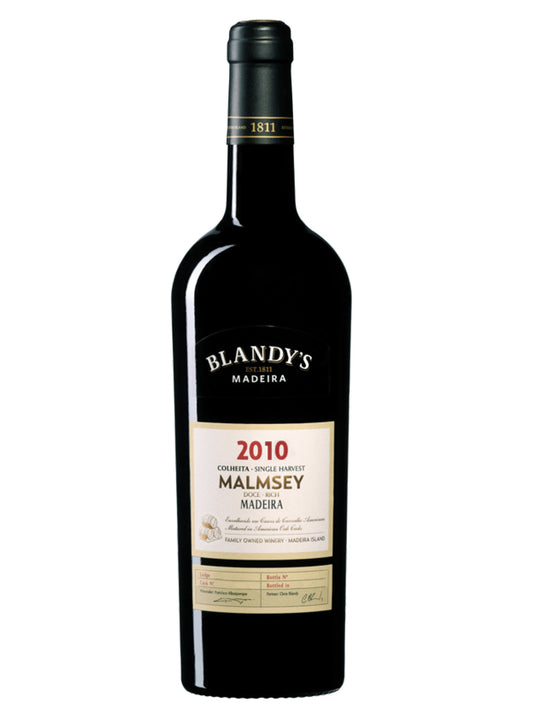 Blandy's Colheita Malmsey Single Harvest Madeira 2010  Front Bottle Shot