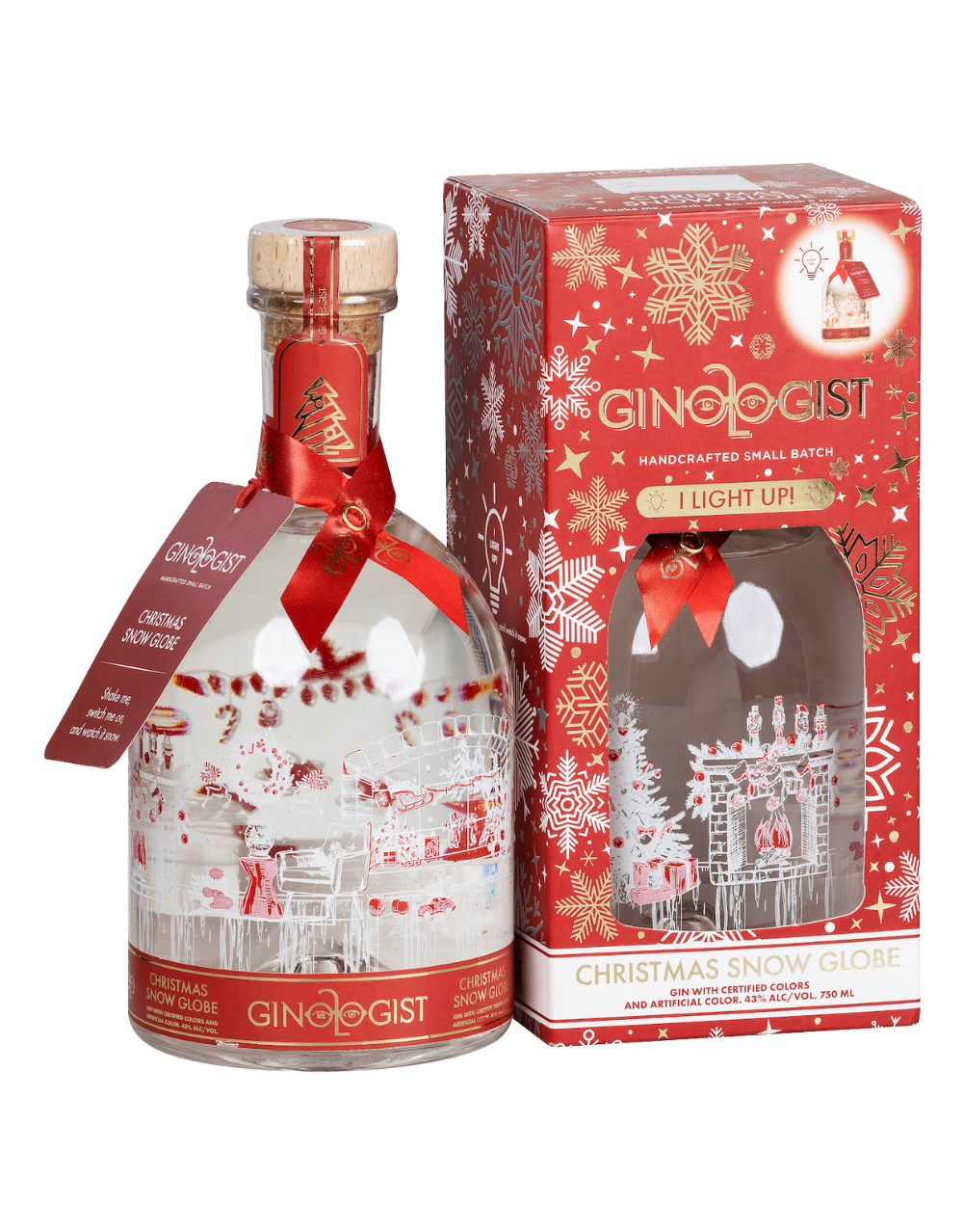 GINOLOGIST SNOW GLOBE GIN 750 ML
