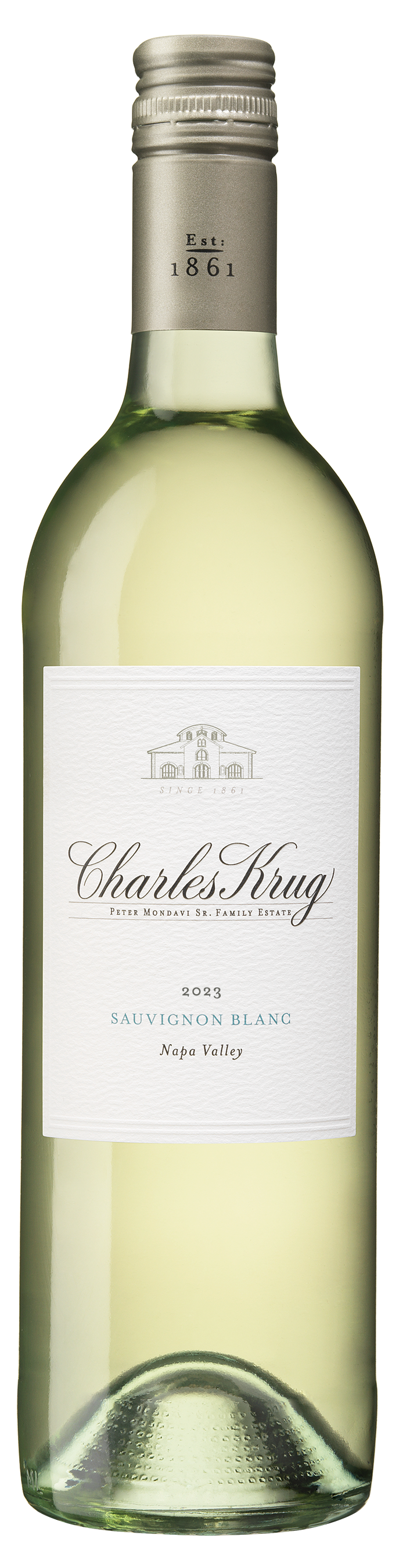 Charles Krug Sauvignon Blanc 2023  Front Bottle Shot