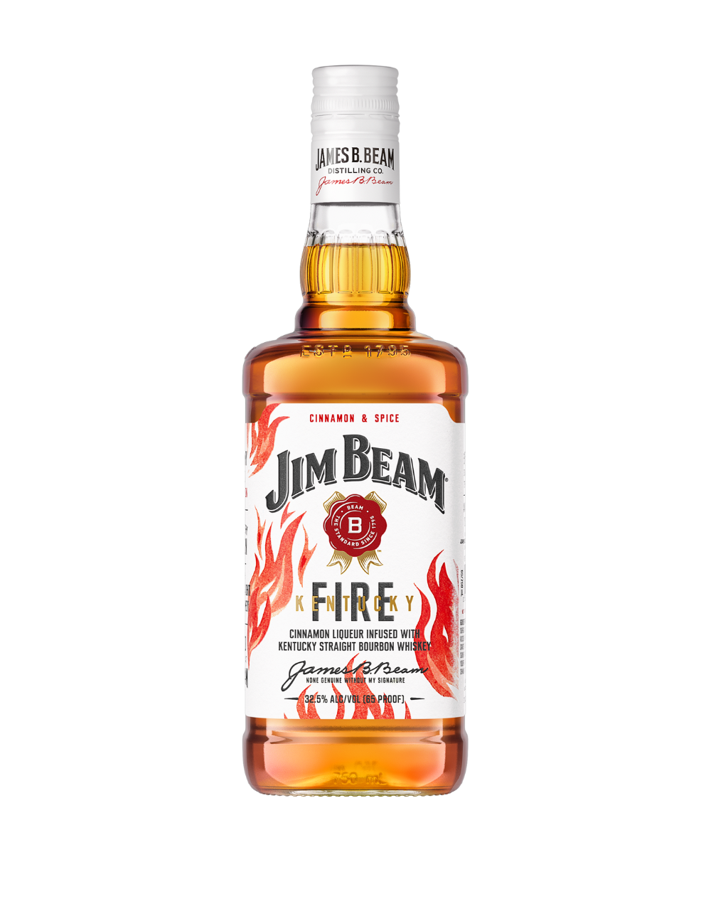 JIM BEAM KENTUCKY FIRE BOURBON WHISKEY 750 ML