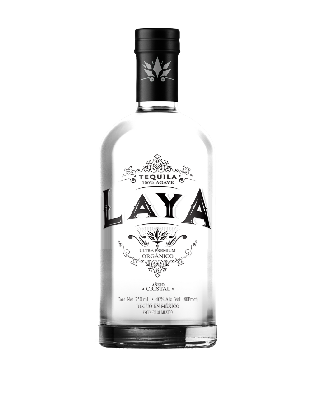 LAYA AÑEJO CRISTALINO ORGANIC TEQUILA 750 ML