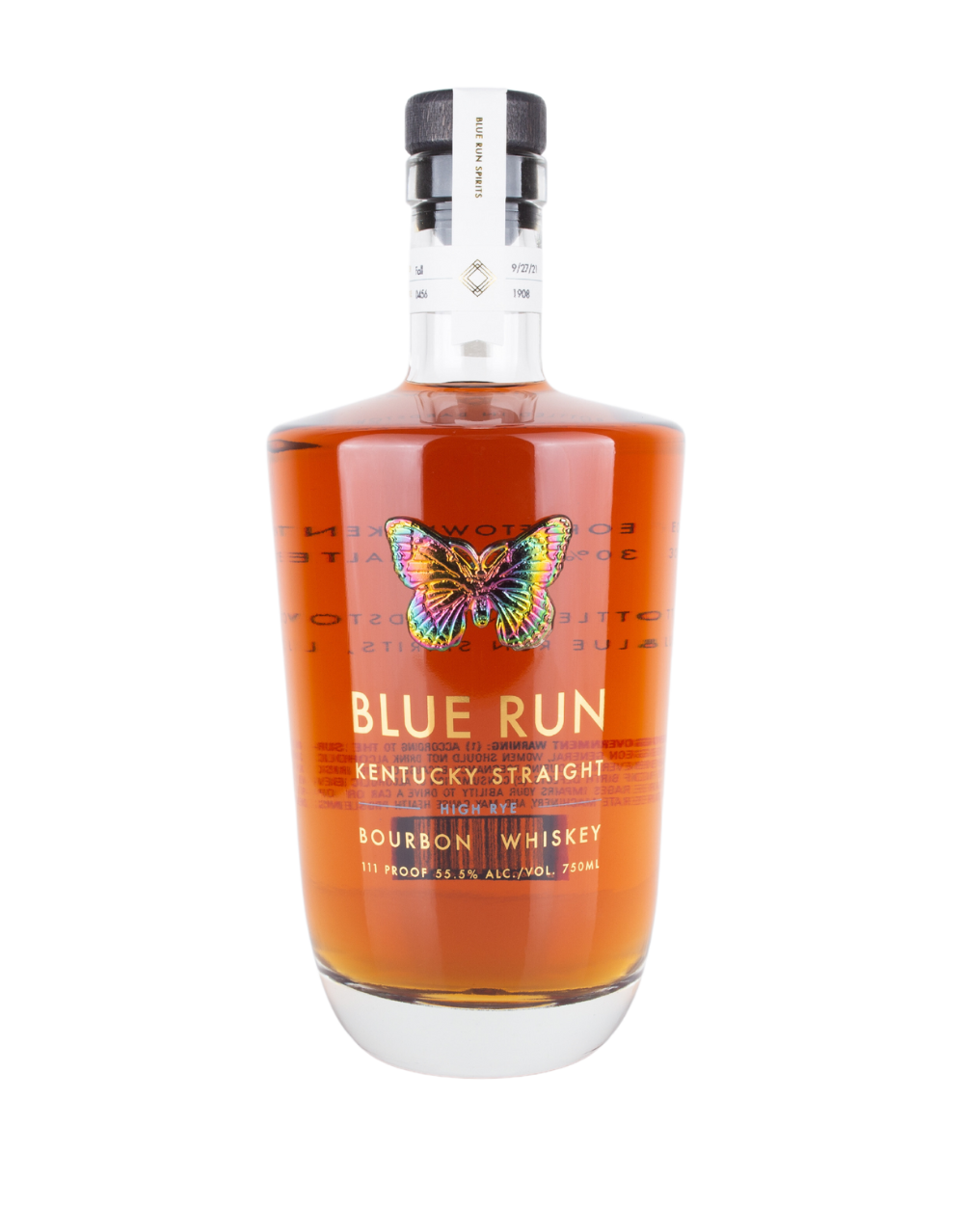 BLUE RUN SPIRITS HIGH RYE BOURBON WHISKEY 750 ML