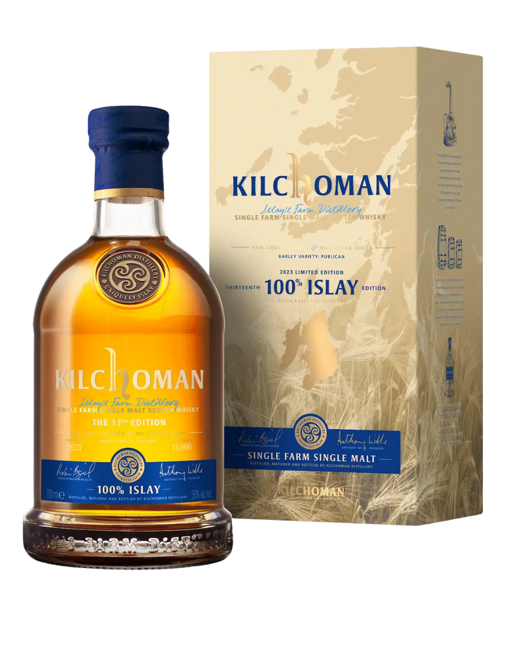 KILCHOMAN 100% ISLAY SINGLE MALT SCOTCH WHISKEY 750 ML