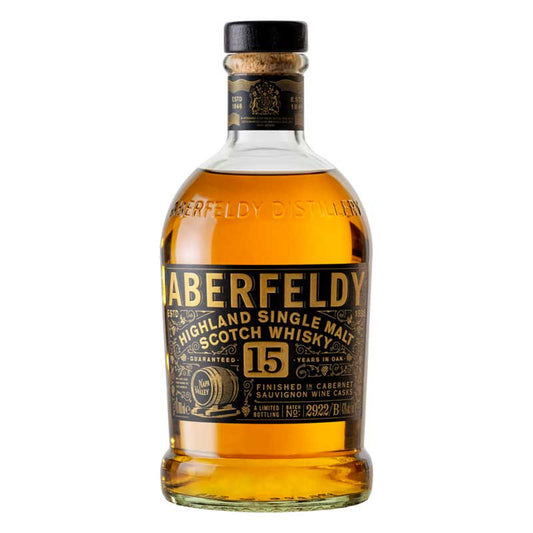 Aberfeldy 15 Year Napa Valley Cabernet Sauvignon Cask Scotch Whiskey 750ml