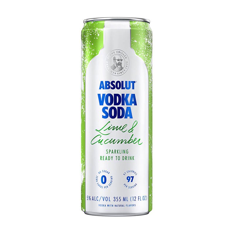 Absolut Soda Lime & Cucumber Vodka 4/355ml