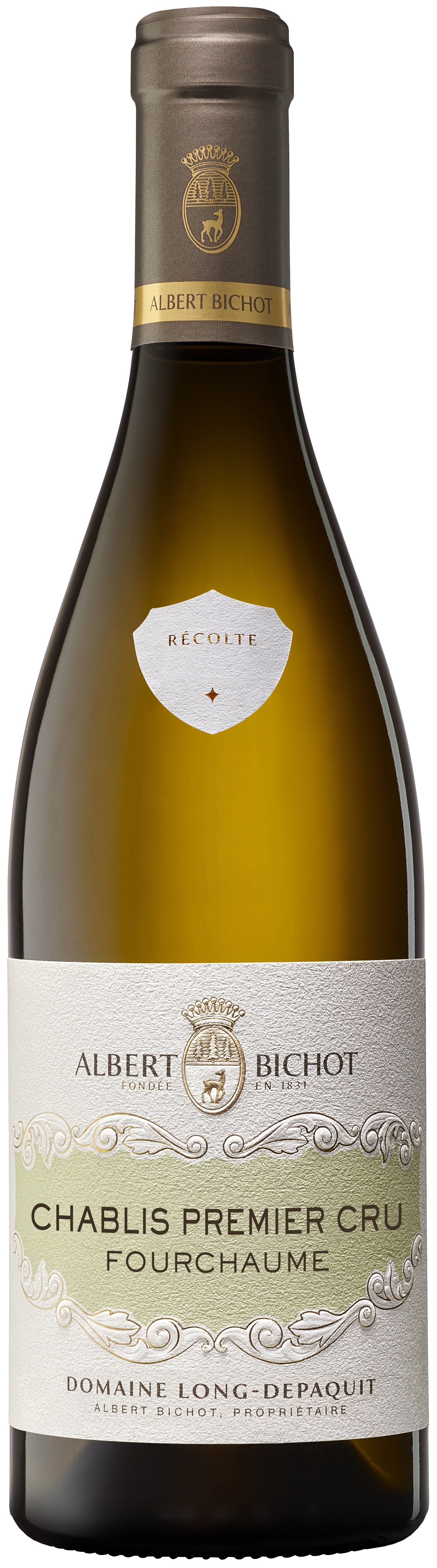 Albert Bichot Chablis Fourchaume Premier Cru Domaine Long-Depaquit 2022  Front Bottle Shot