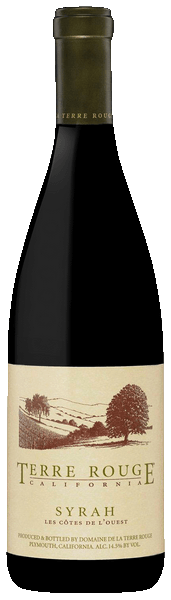 Terre Rouge Cotes de l'Ouest Syrah 2018  Front Bottle Shot