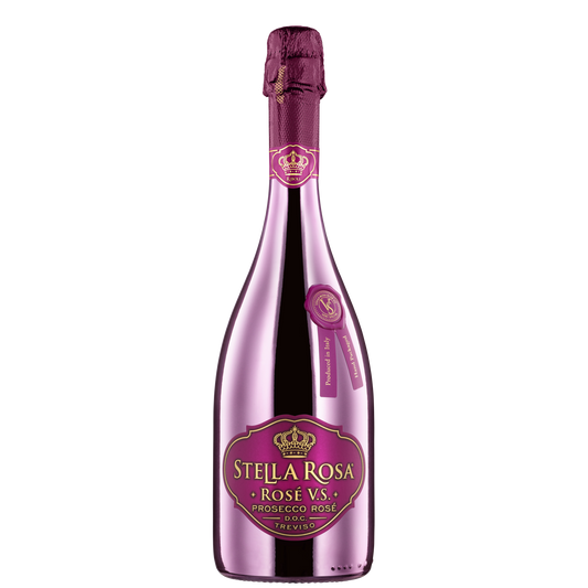 Stella Rosa Rose V.S. Prosecco Rose  Front Bottle Shot