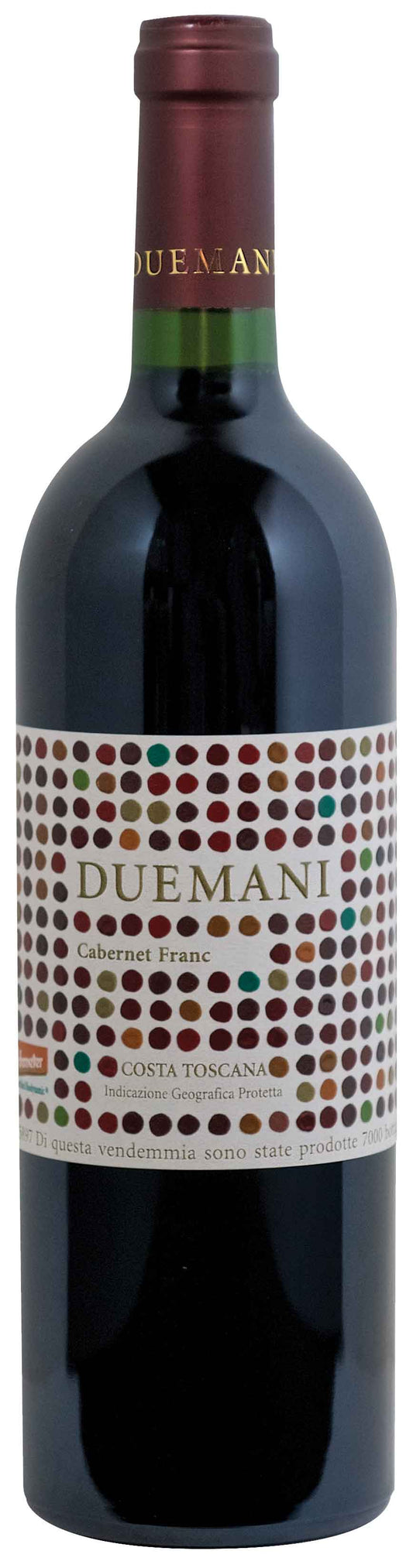 Duemani Cabernet Franc 2020  Front Bottle Shot