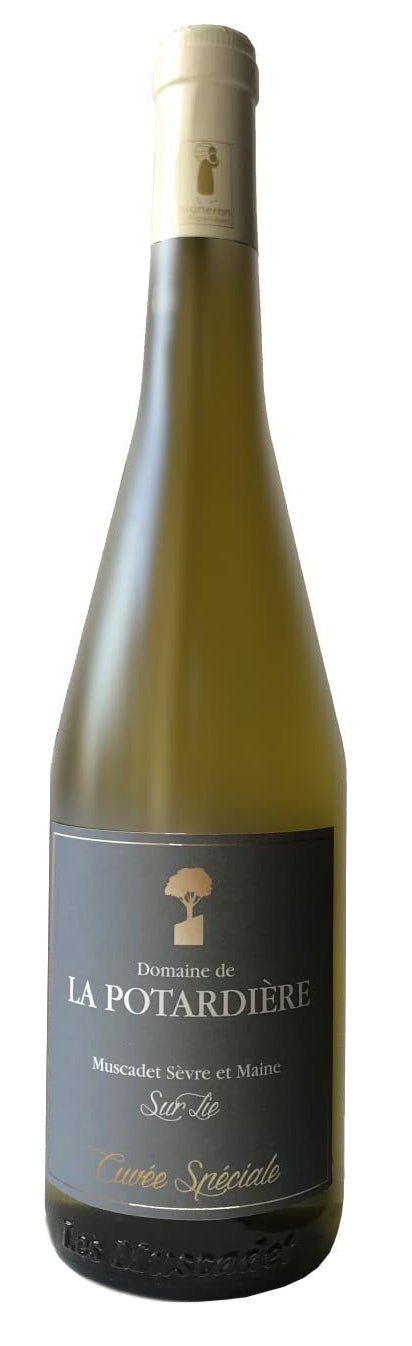 Domaine de la Potardiere Muscadet Serve et Maine Sur Lie Cuvee Speciale 2022  Front Bottle Shot