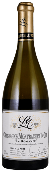 Lucien Le Moine Chassagne-Montrachet La Romanee Premier Cru 2022  Front Bottle Shot