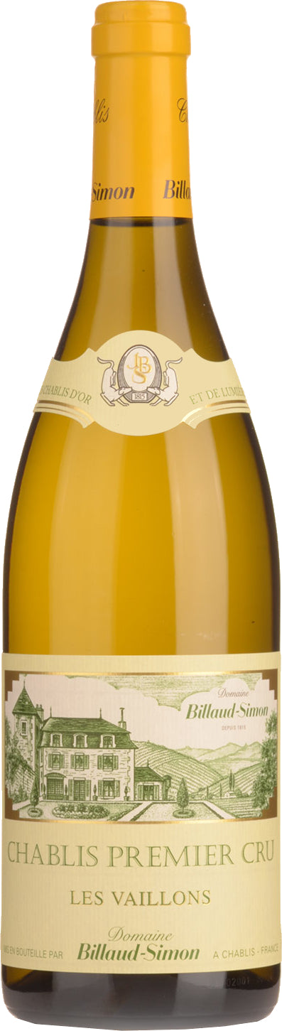 Billaud-Simon Chablis Les Vaillons Premier Cru 2022  Front Bottle Shot
