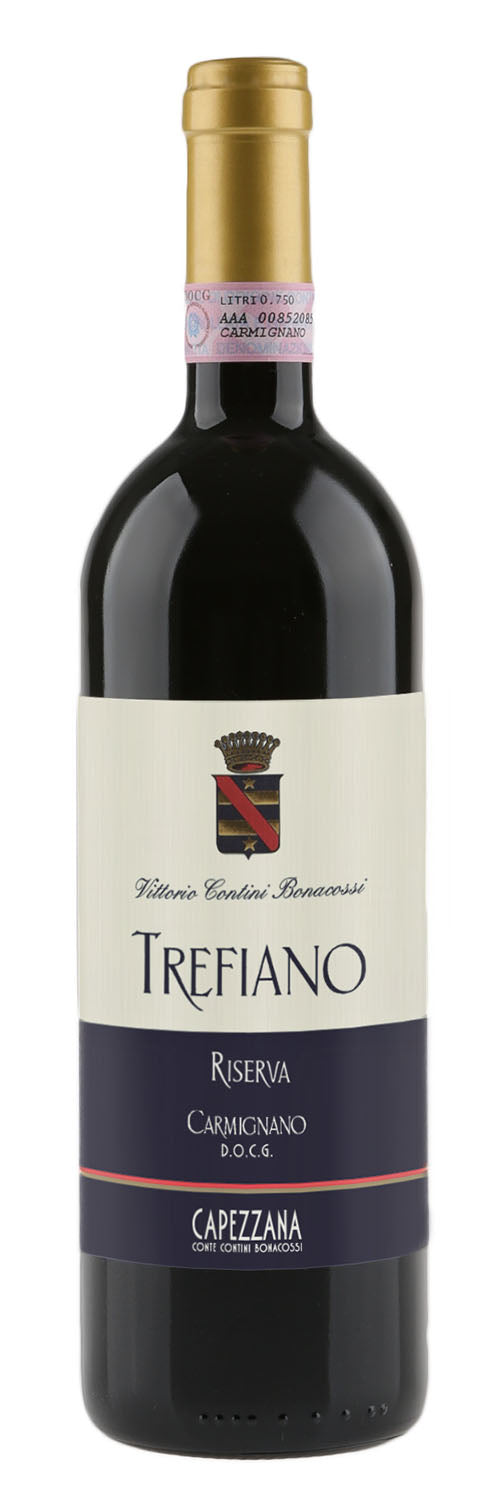 Capezzana Trefiano Carmignano Riserva 2019  Front Bottle Shot