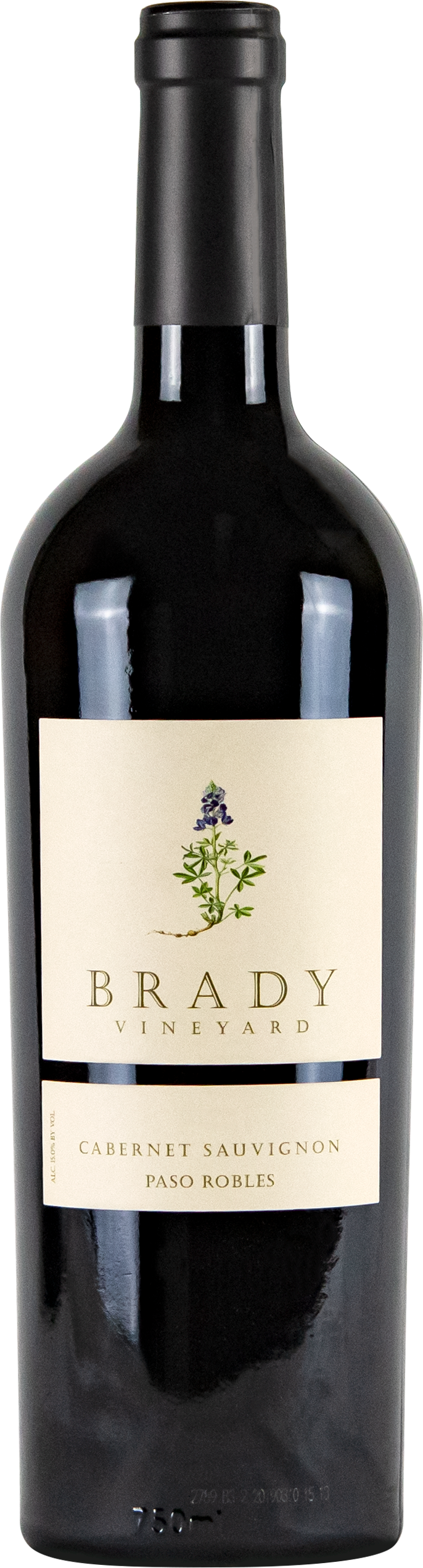 Brady Vineyard Cabernet Sauvignon 2022  Front Bottle Shot