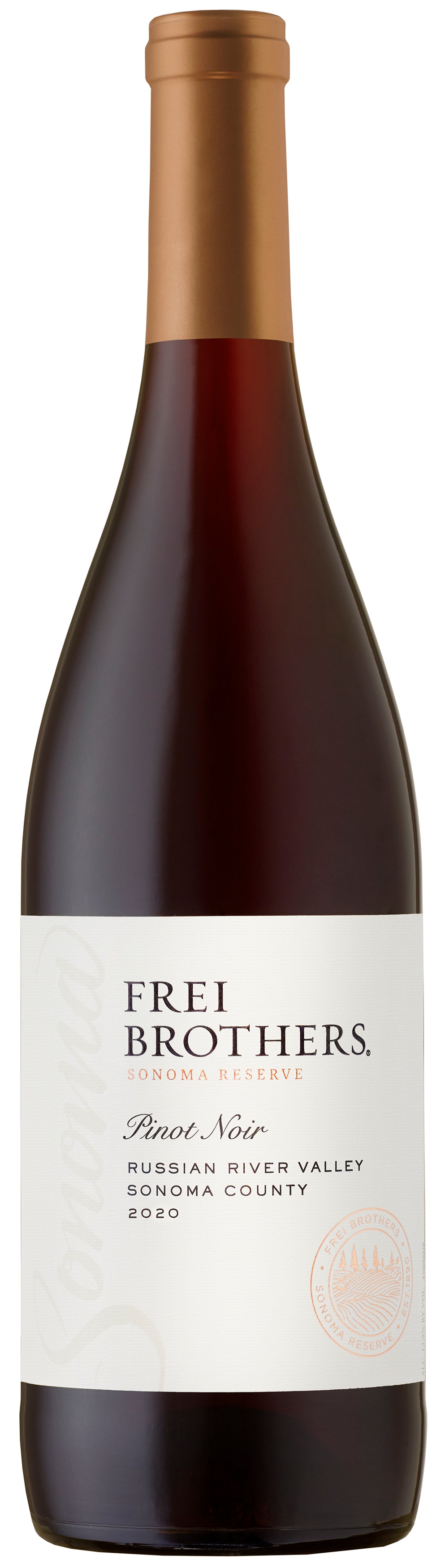 Frei Brothers Reserve Russian River Pinot Noir 2021  Front Bottle Shot