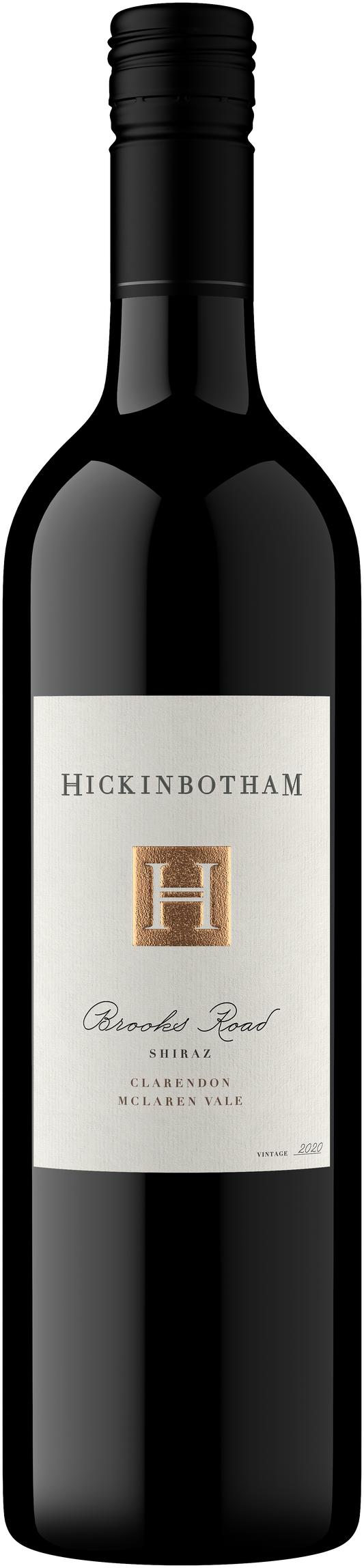 Hickinbotham Brooks Road Shiraz 2019  Front Bottle Shot