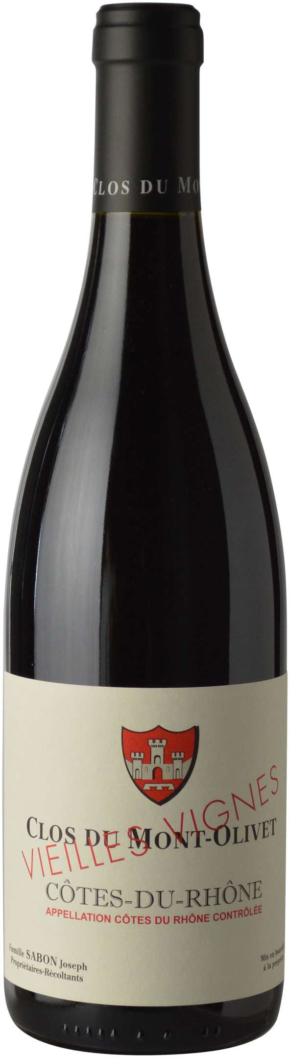 Clos du Mont Olivet Cotes-du-Rhone Vieilles Vignes 2022  Front Bottle Shot