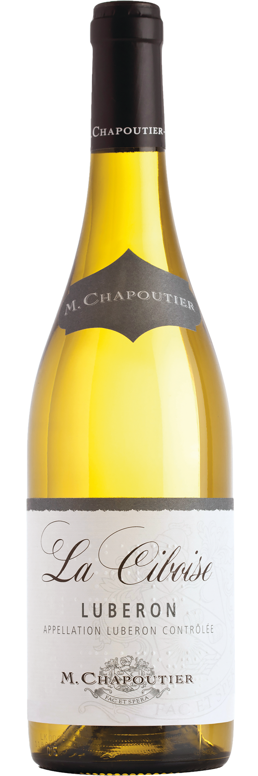 Maison Chapoutier  Luberon La Ciboise Blanc 2021  Front Bottle Shot