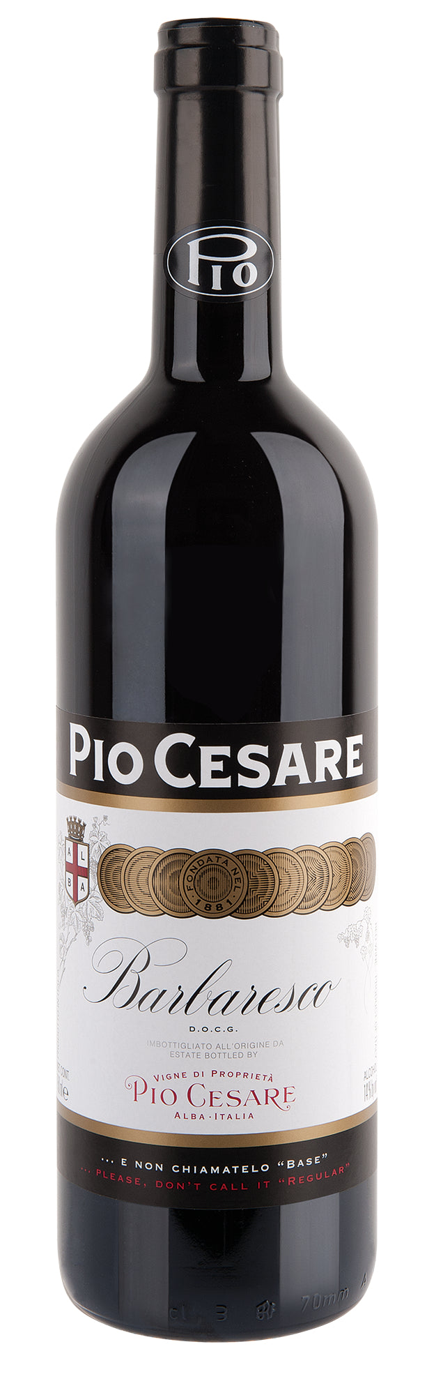 Pio Cesare Barbaresco 2019  Front Bottle Shot