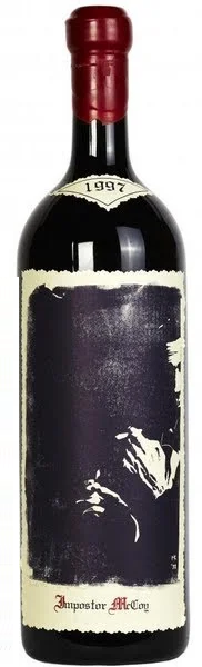 Sine Qua Non Imposter McCoy 1997  Front Bottle Shot