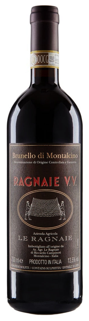 Le Ragnaie Ragnaie Vigna Vecchia Brunello di Montalcino 2020  Front Bottle Shot