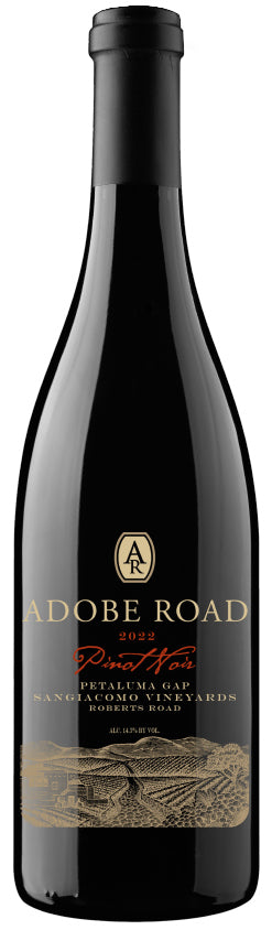 Adobe Road Sangiacomo Vineyard Pinot Noir 2022  Front Bottle Shot