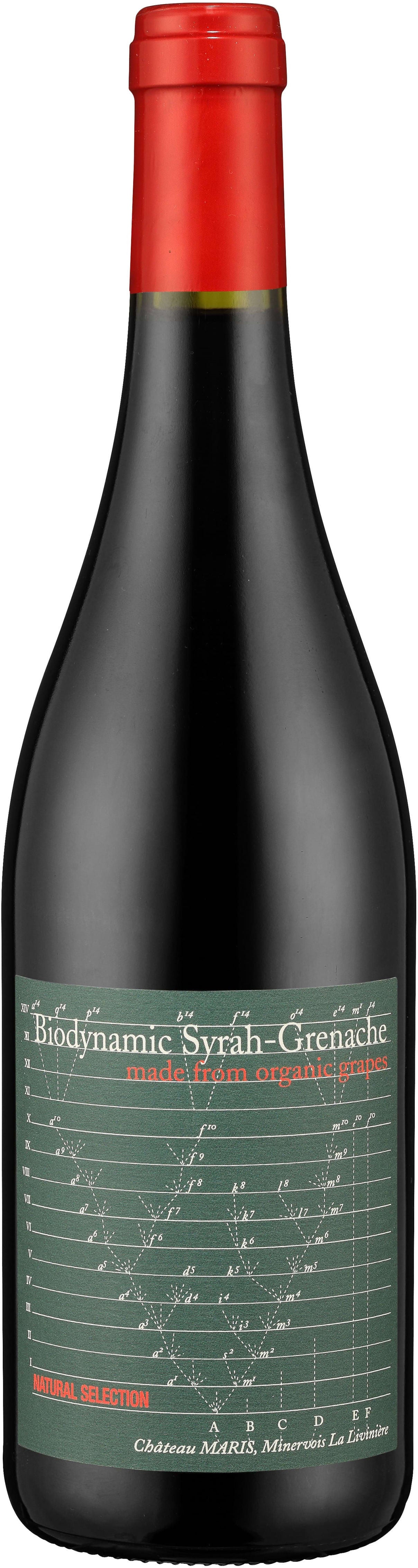 Chateau Maris Natural Selection Syrah-Grenache 2020  Front Bottle Shot