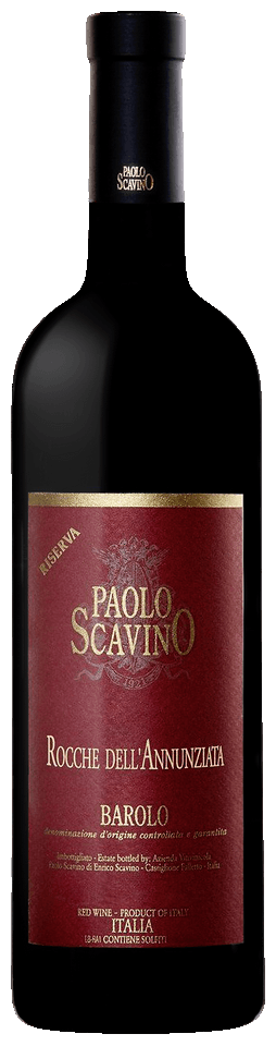 Paolo Scavino Barolo Rocche dell'Annunziata Riserva 2015  Front Bottle Shot