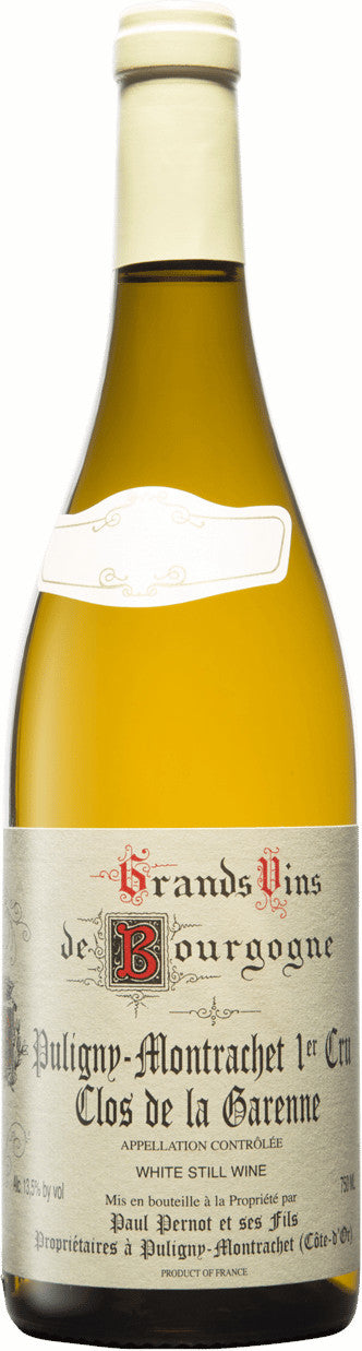 Paul Pernot Puligny-Montrachet Clos de la Garenne Premier Cru 2023  Front Bottle Shot
