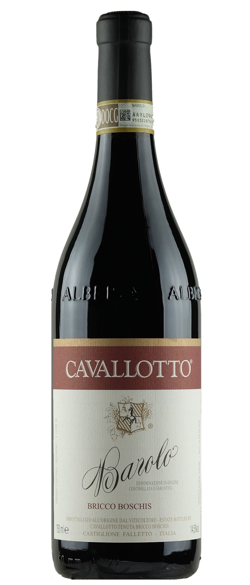 Cavallotto Barolo Bricco Boschis 2018  Front Bottle Shot