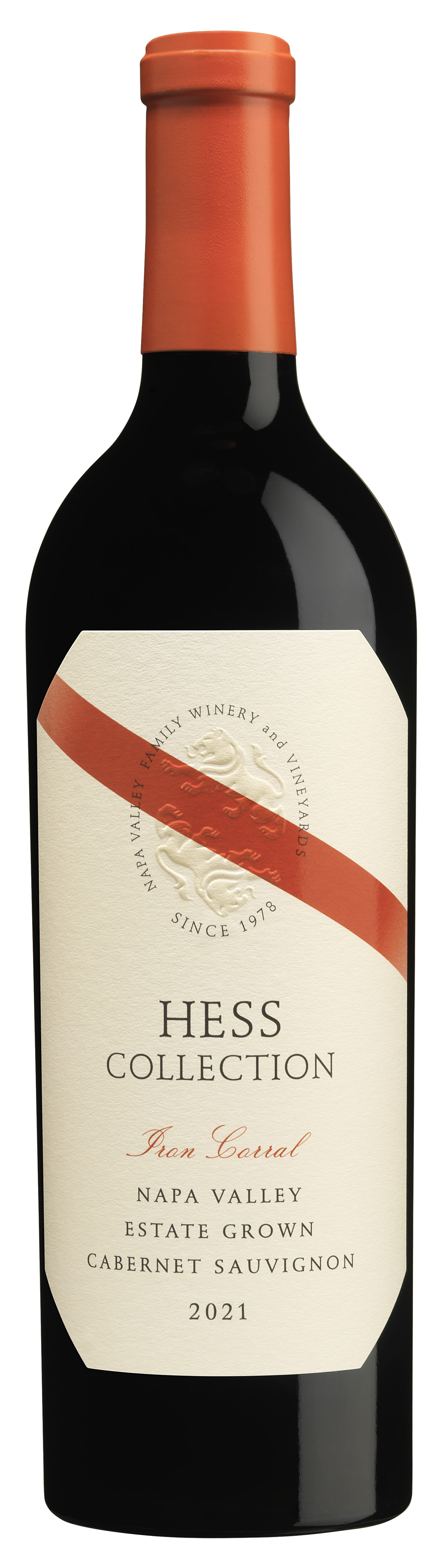 Hess Collection Iron Corral Cabernet Sauvignon 2021  Front Bottle Shot