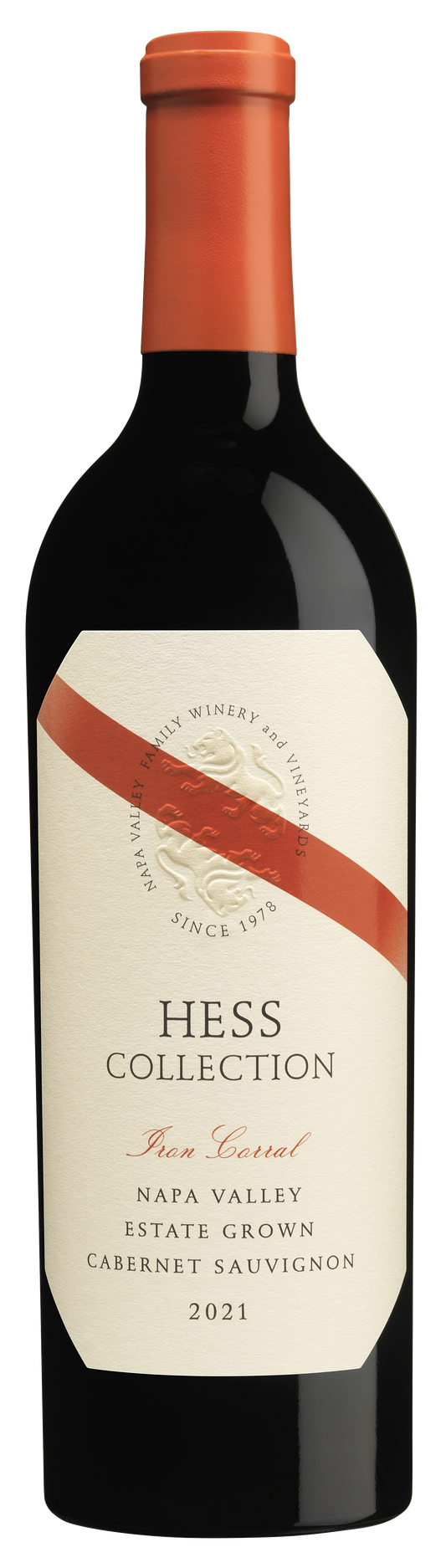 Hess Collection Iron Corral Cabernet Sauvignon 2021  Front Bottle Shot