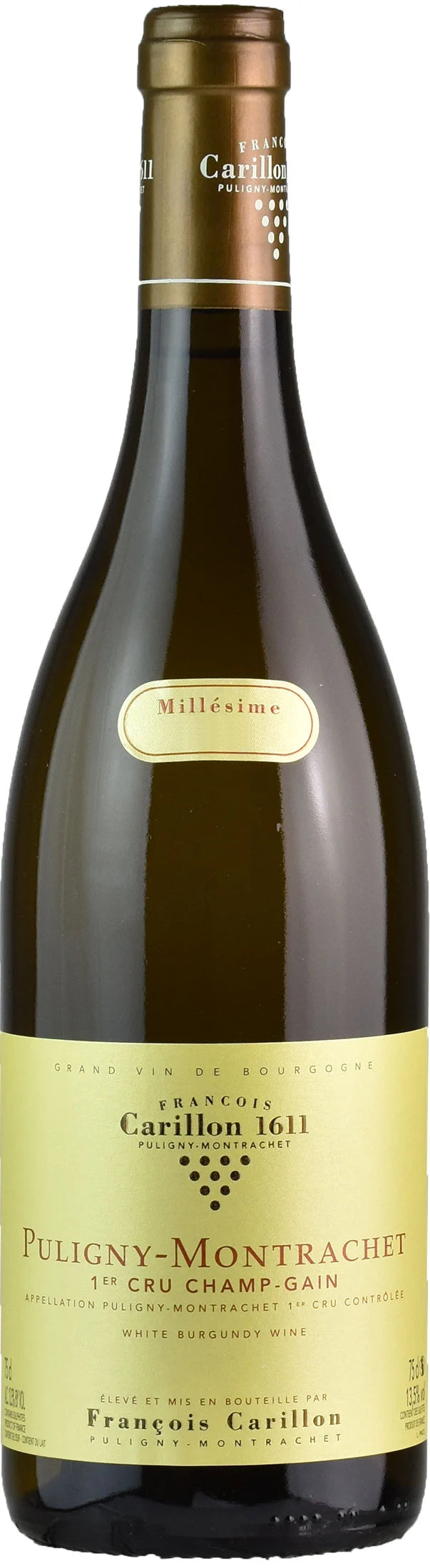 Francois Carillon Puligny-Montrachet Champs-Gain Premier Cru 2022  Front Bottle Shot