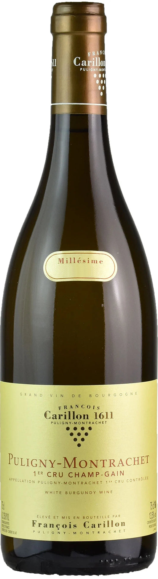 Francois Carillon Puligny-Montrachet Champs-Gain Premier Cru 2022  Front Bottle Shot