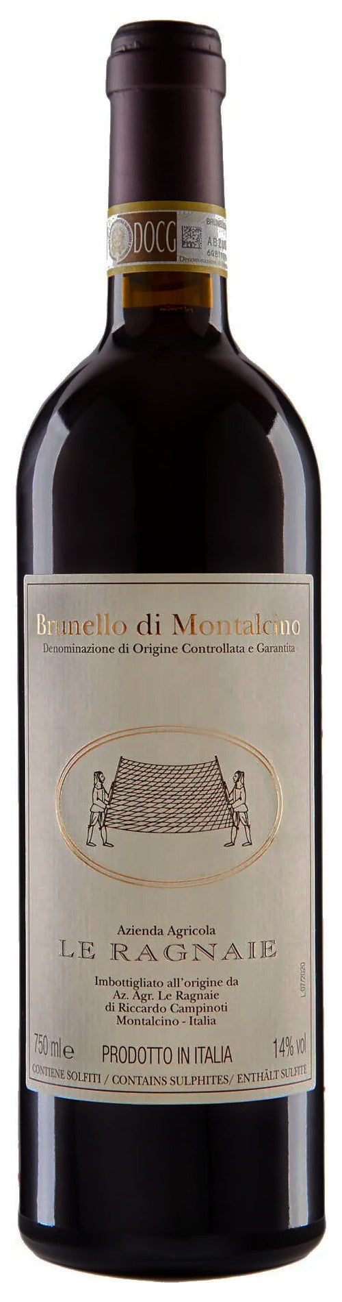 Le Ragnaie Brunello di Montalcino 2020  Front Bottle Shot