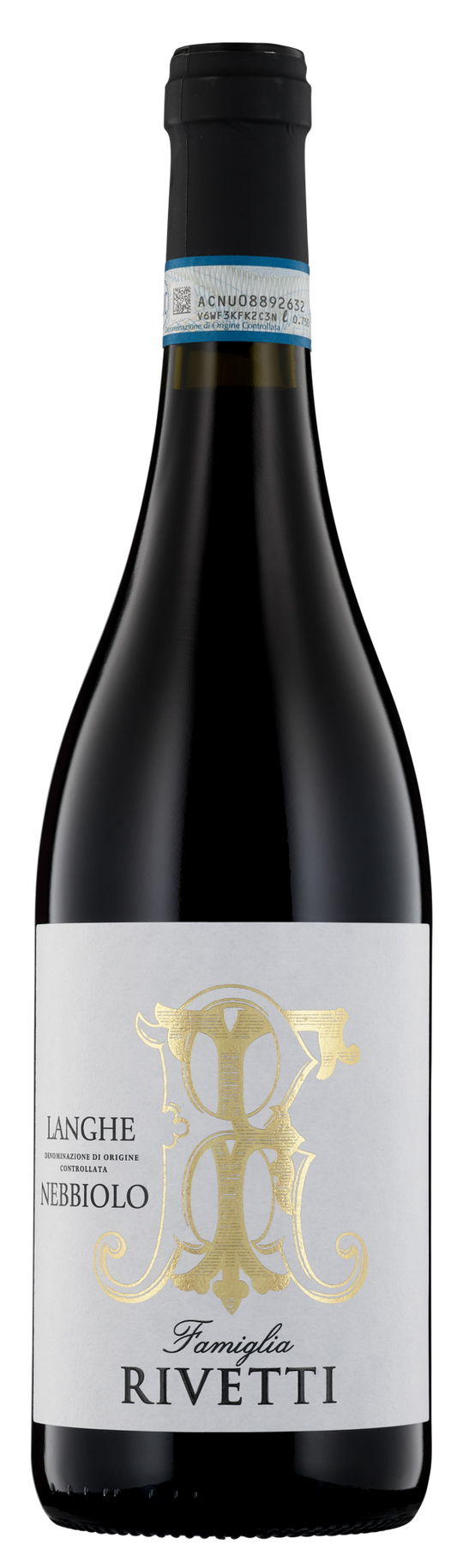 Famiglia Rivetti Langhe Nebbiolo 2022  Front Bottle Shot