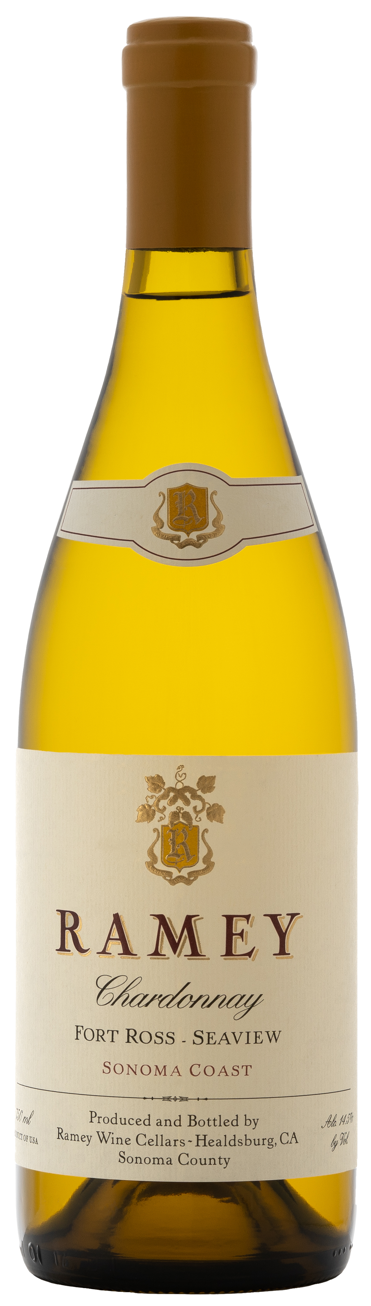 Ramey Fort Ross-Seaview Chardonnay 2022  Front Bottle Shot