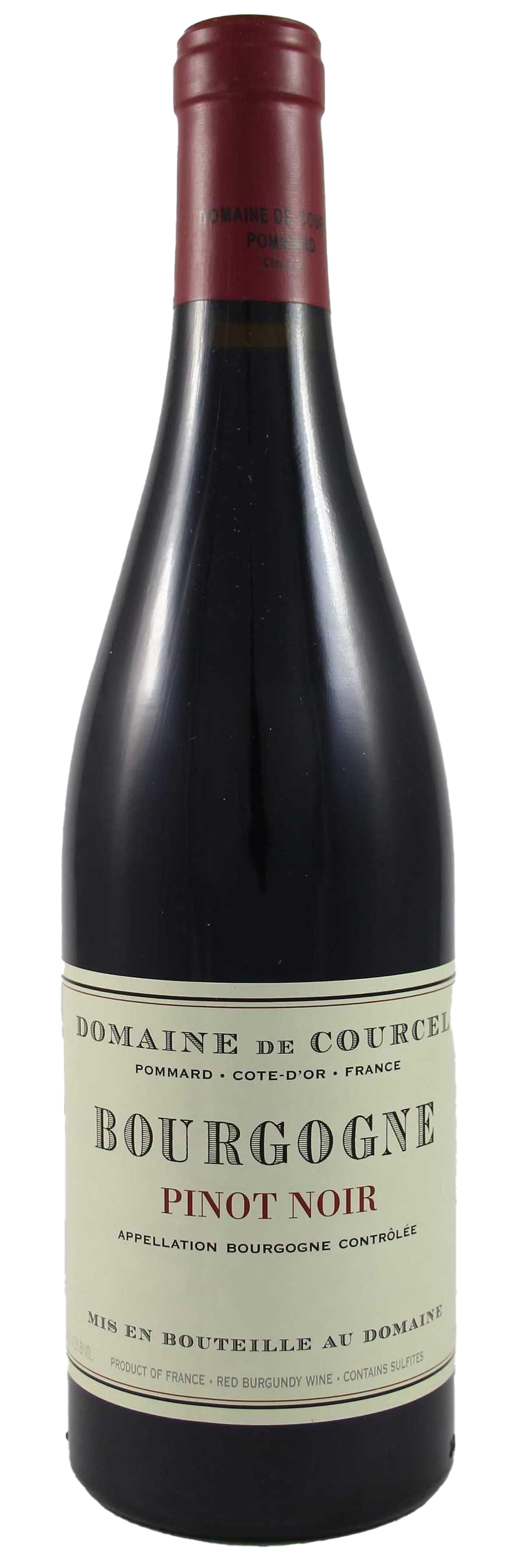 Domaine de Courcel Bourgogne Pinot Noir 2021  Front Bottle Shot