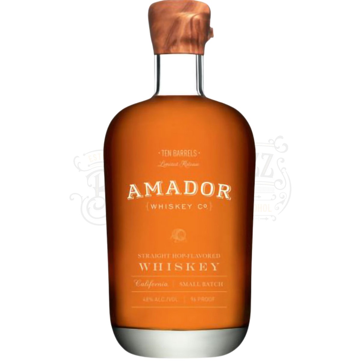 Amador Whiskey Co. Straight Hop Flavored Whiskey Ten Barrels California Small Batch