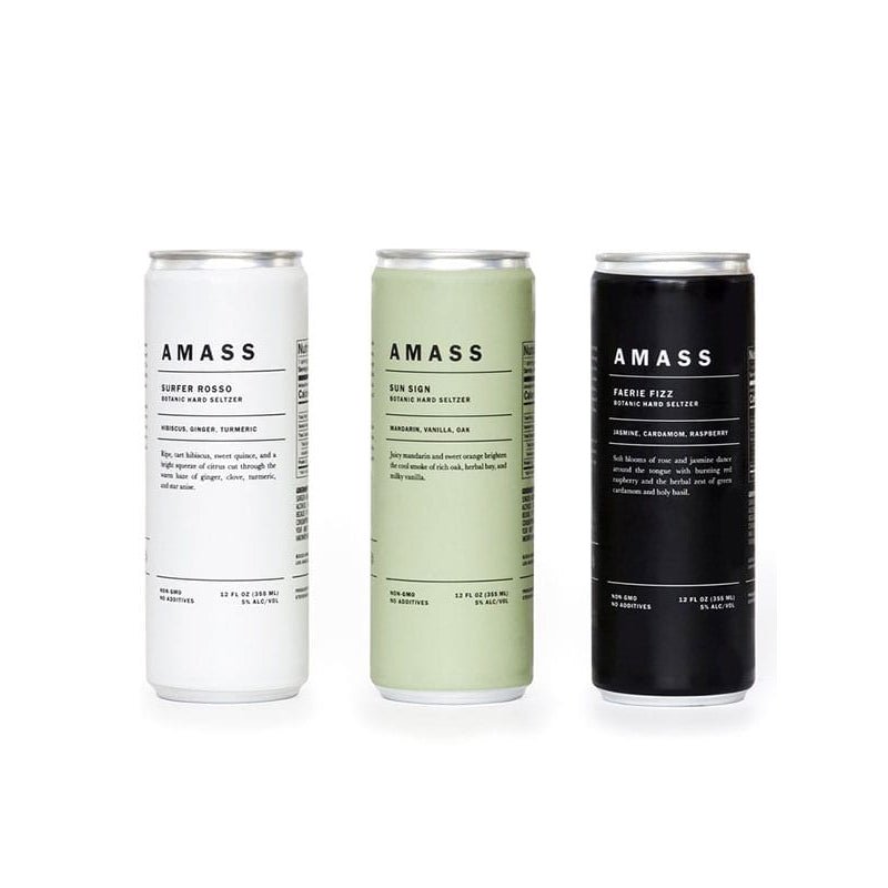 Amass Variety Pack Botanic Hard Seltzer Full Case 24/12oz