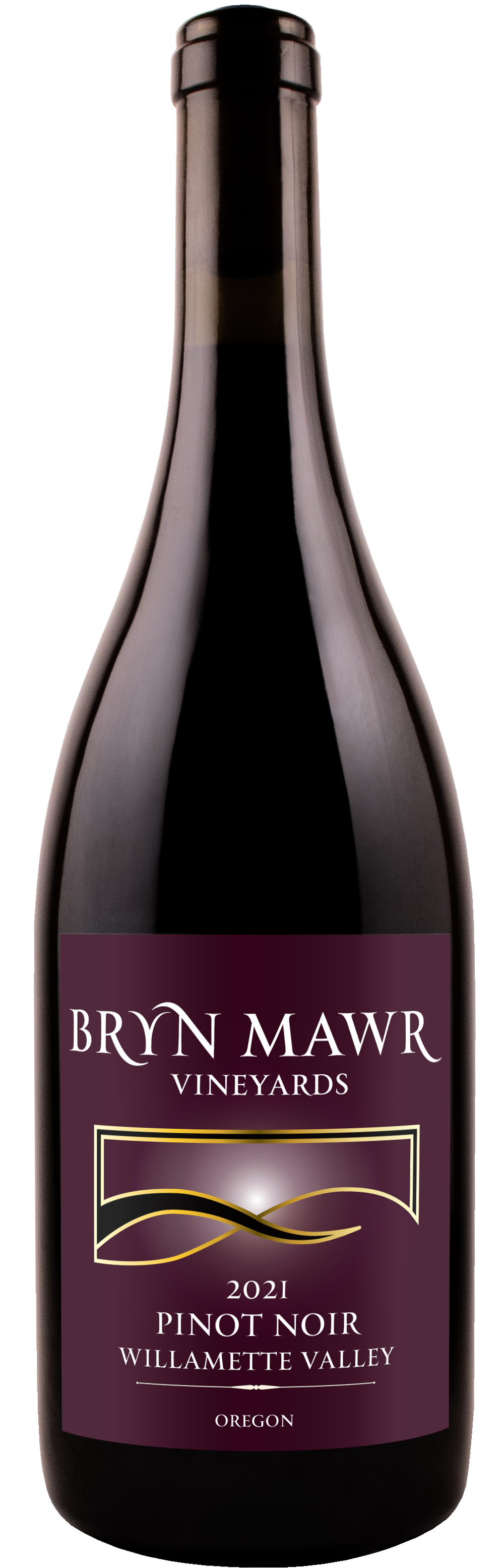 Bryn Mawr Vineyards Willamette Valley Pinot Noir 2021  Front Bottle Shot