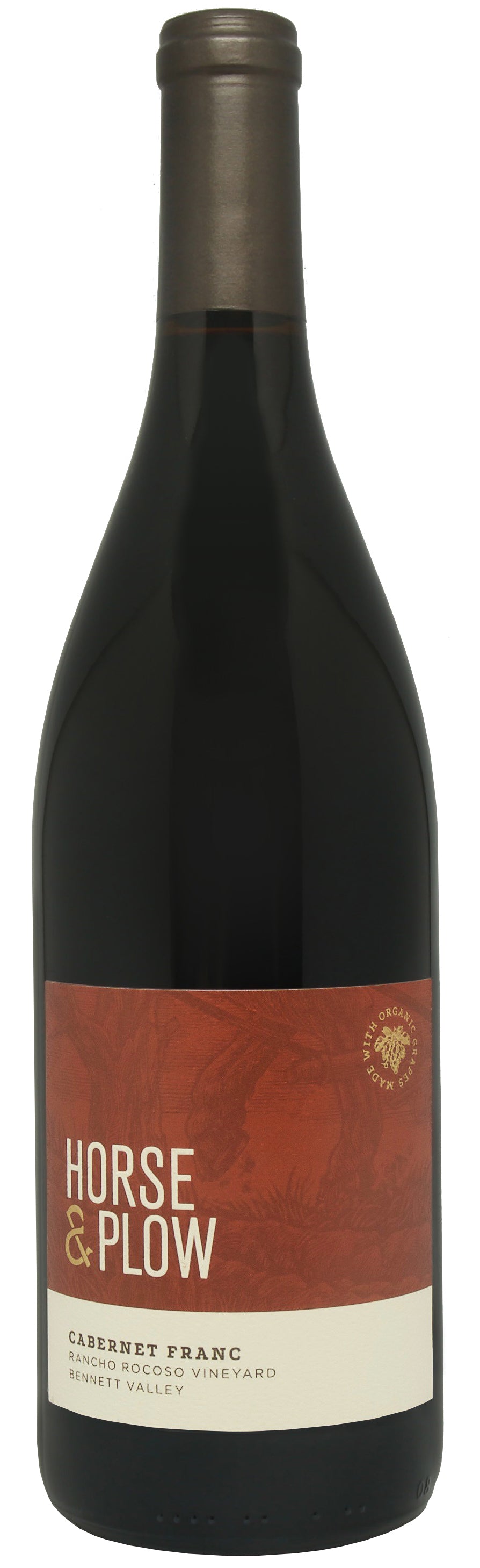 Horse & Plow Winery Cabernet Franc 2021  Front Bottle Shot